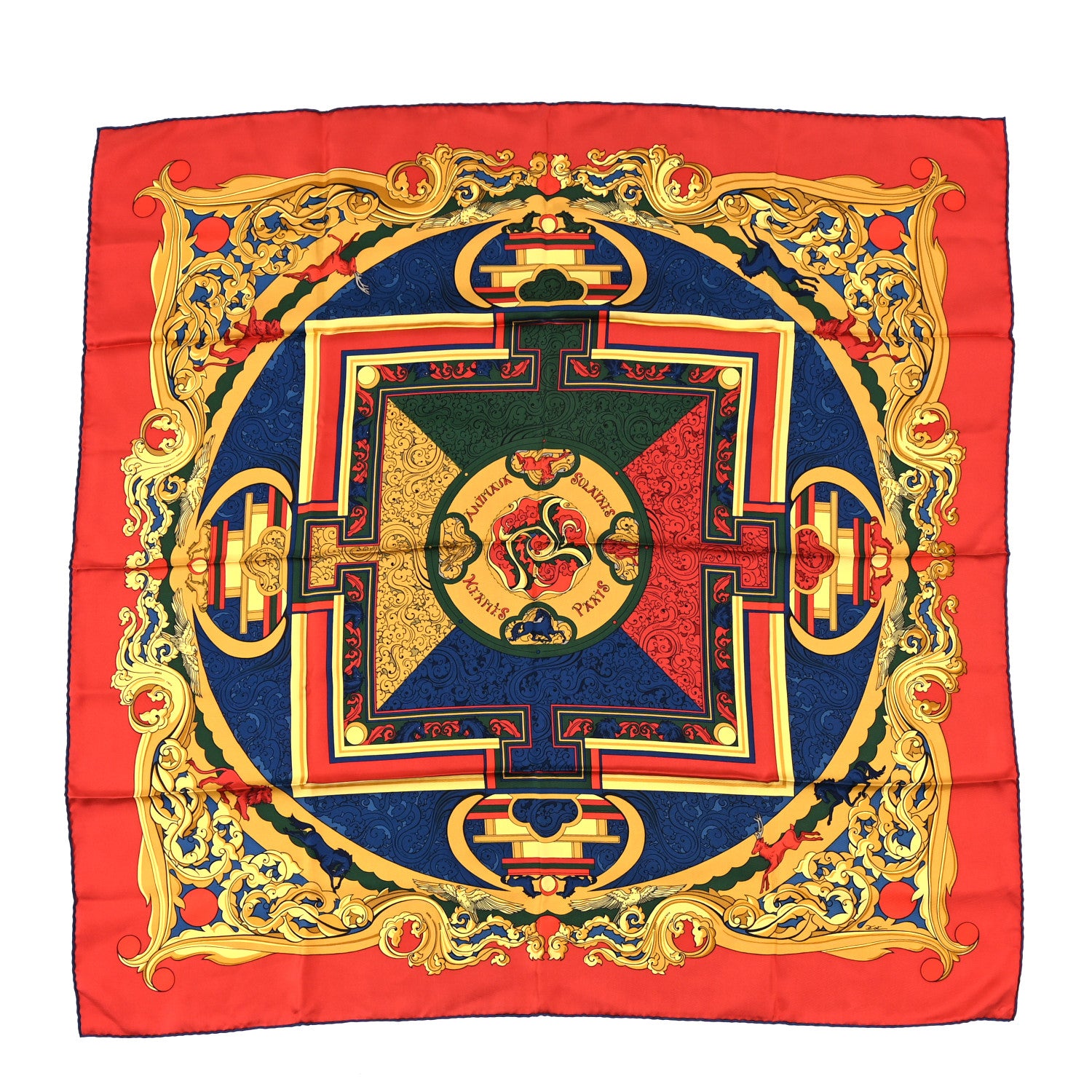 Hermes Silk Animaux Solaires Scarf 90 1 of 4