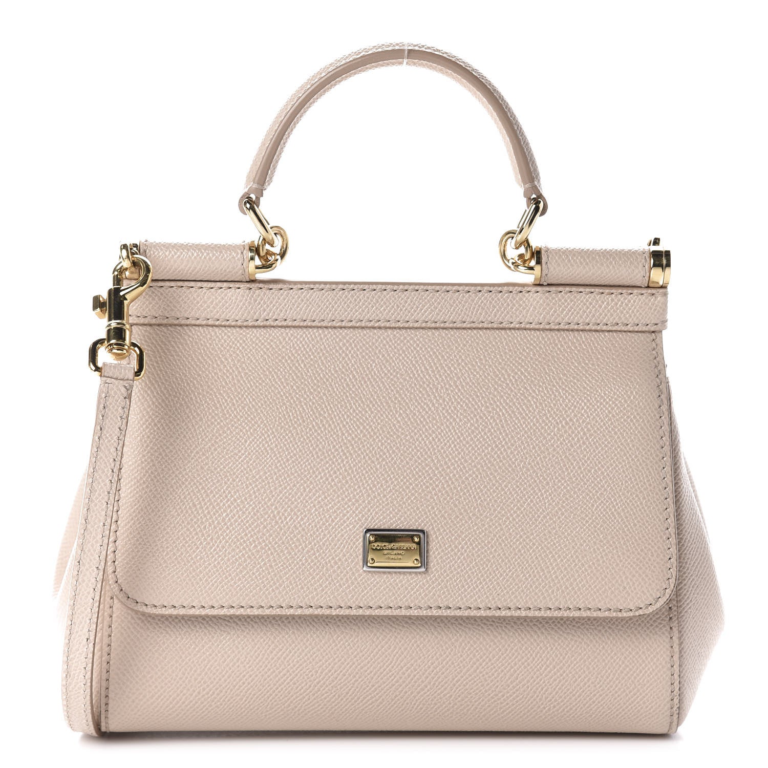 Dolce & Gabbana Dauphine Small Miss Sicily Satchel Rosa Carne 1 of 9