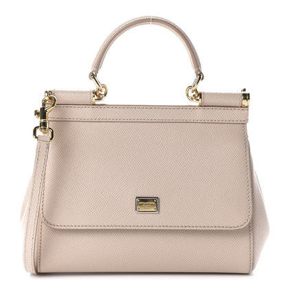 Dolce & Gabbana Dauphine Small Miss Sicily Satchel Rosa Carne 1 of 9