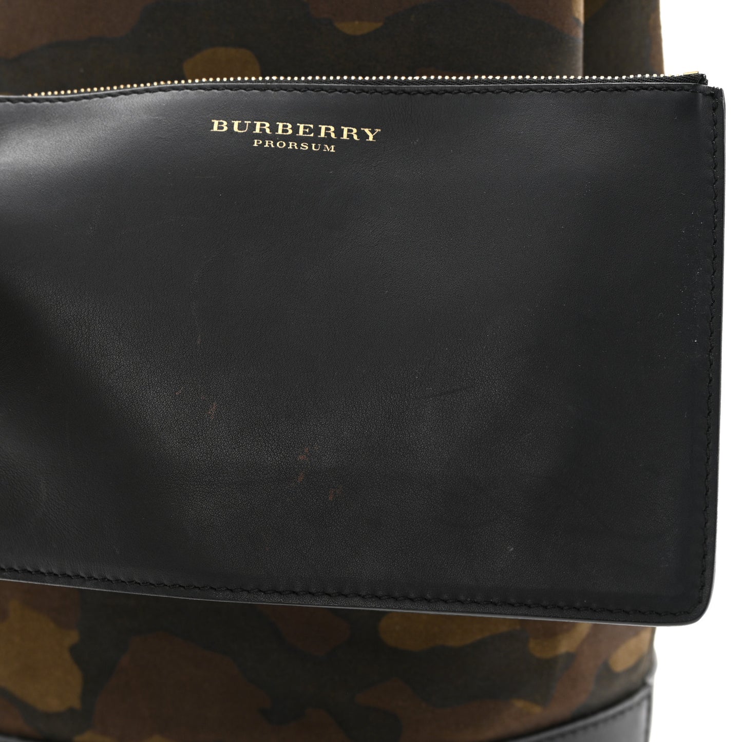 Calfskin Suede Camouflage Hobo Bag Multicolor