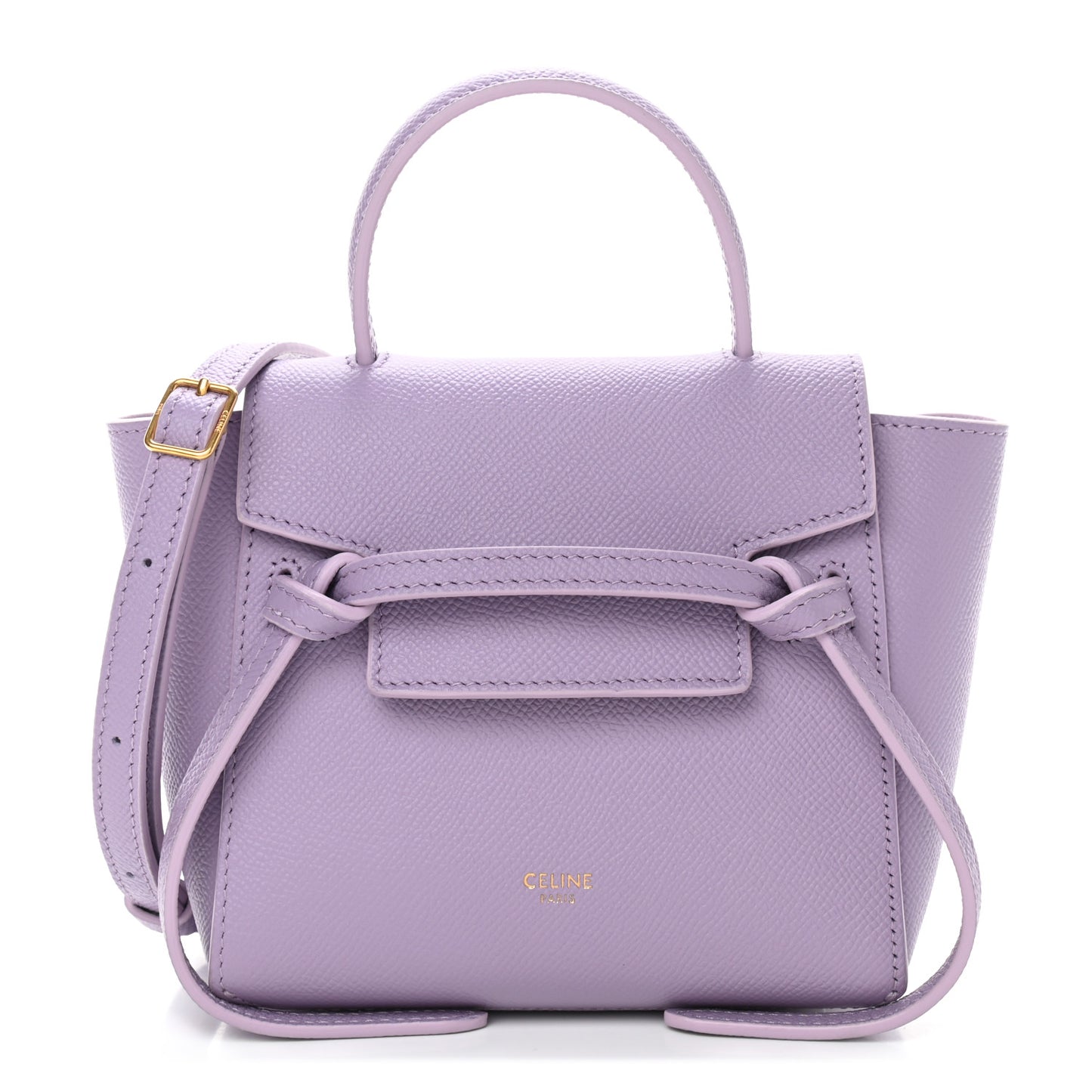 Grained Calfskin Pico Belt Bag Lilac