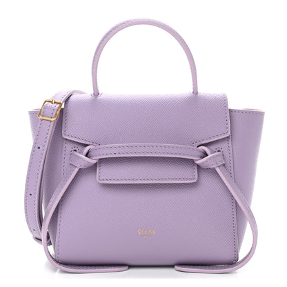 Celine Grained Calfskin Pico Belt Bag Lilac 1 of 9
