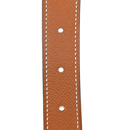 Hermes Box Togo 32mm Constance H Belt 90 90/36 Black Rouge Garance 4 of 6
