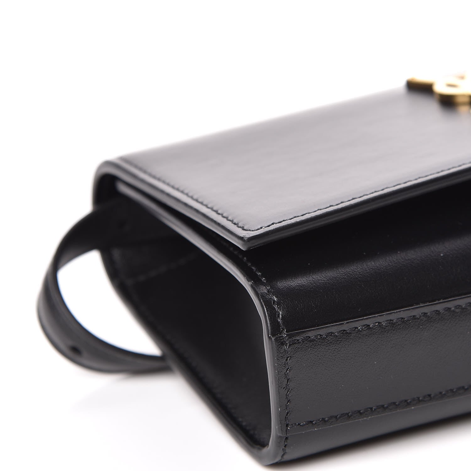 Saint Laurent Smooth Calfskin Monogram Kate Belt Bag Black 5 of 9