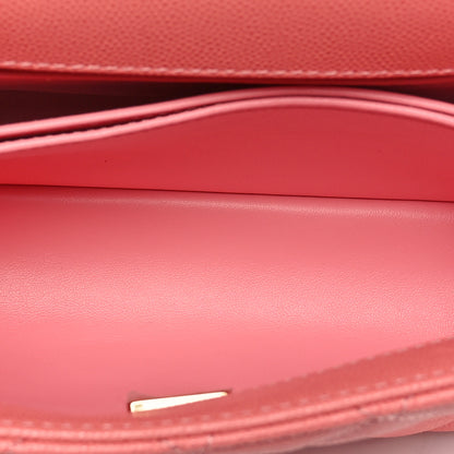 Chanel Caviar Quilted Mini Coco Handle Flap Coral 5 of 11