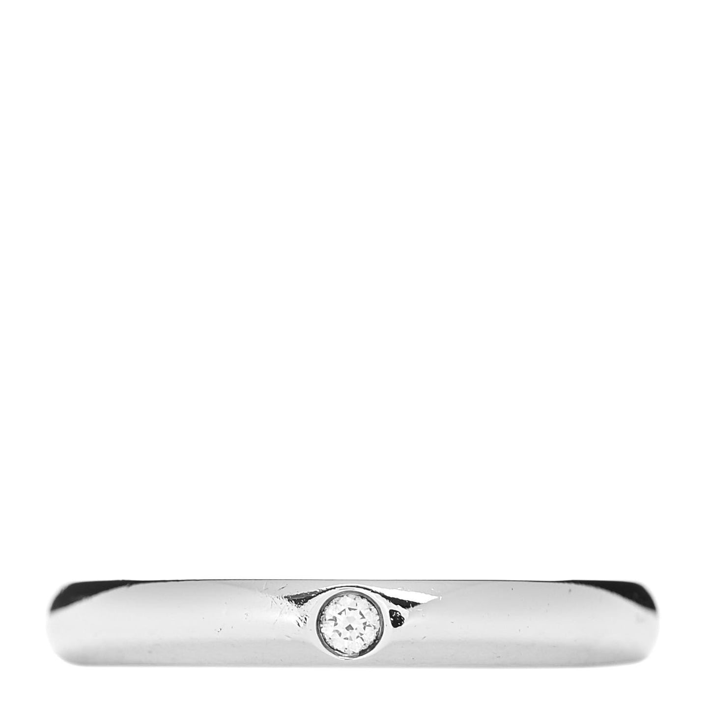 Platinum Diamond Elsa Peretti Band Ring 45 3.25
