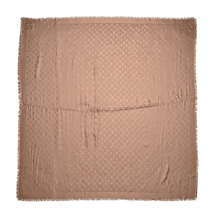 Louis Vuitton Silk Wool Monogram Shawl Dune 1 of 6