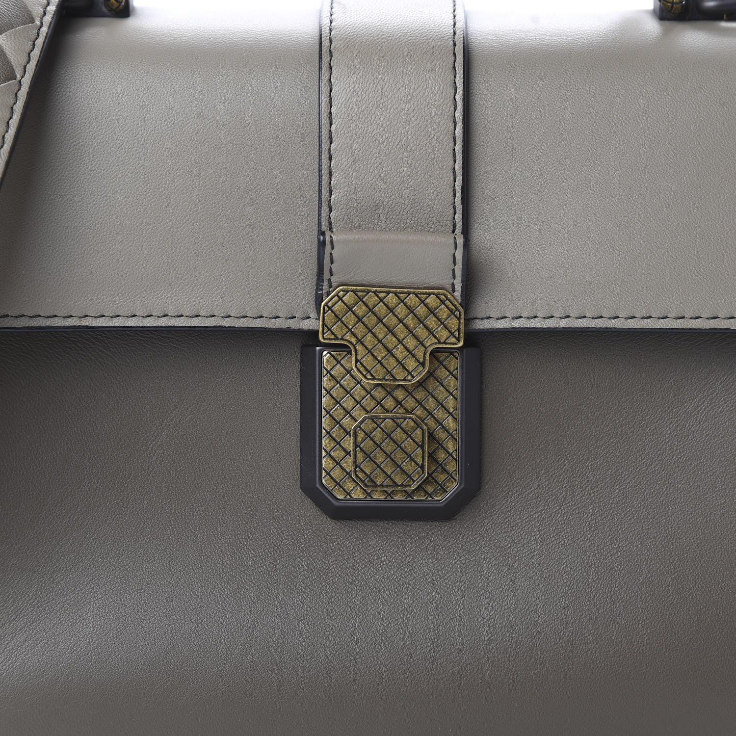 Bottega Veneta Nappa Small Multicolor Piazza Bag Steel New Cigar 9 of 10