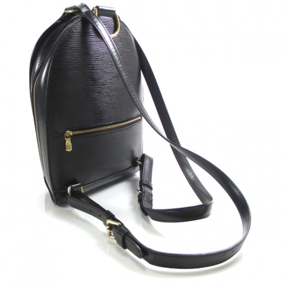 Louis Vuitton Epi Mabillon Backpack Black 3 of 9