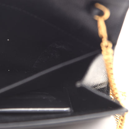 Saint Laurent Grain De Poudre Uptown Chain Wallet Black 10 of 10