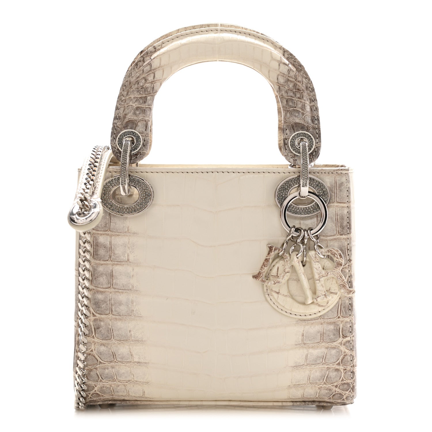 Christian Dior Niloticus Crocodile Himalaya Mini Lady Dior White 1 of 10