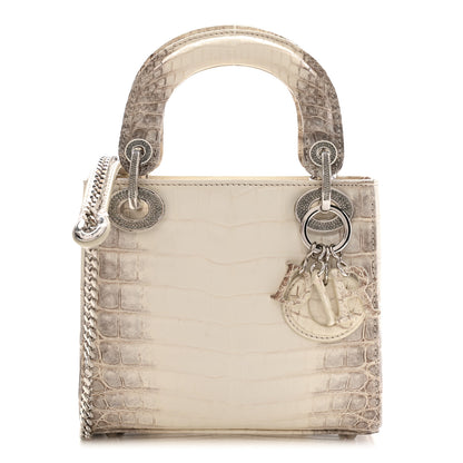 Christian Dior Niloticus Crocodile Himalaya Mini Lady Dior White 1 of 10