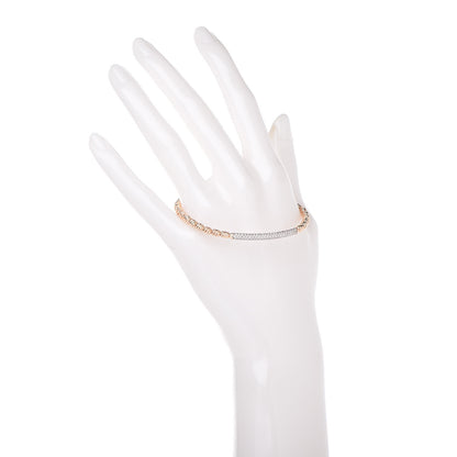 David Yurman 18K Rose Gold Diamond Petite Pave Flex Bracelet 2 of 4