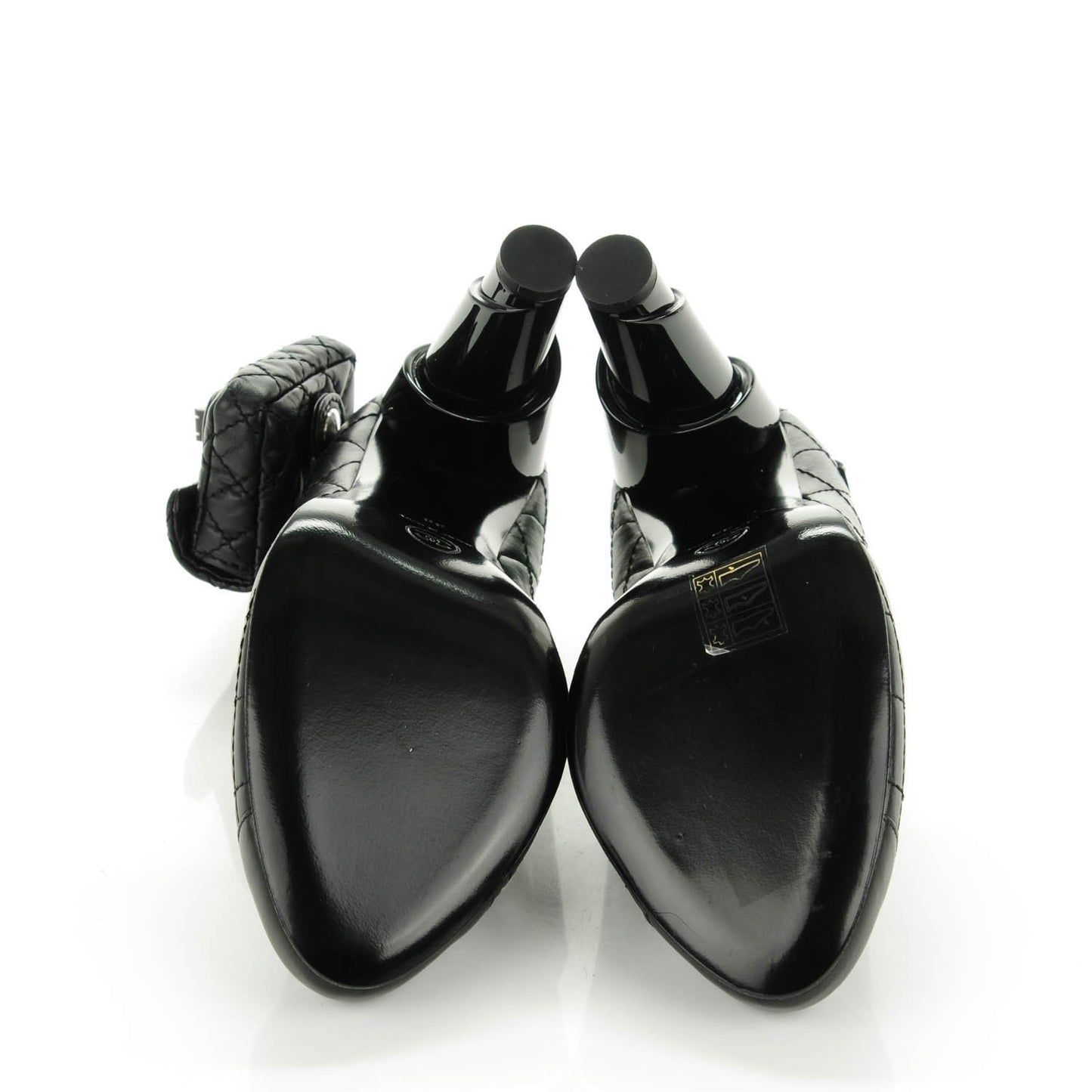 Calfskin Quilted Mini 2.55 Reissue Flap Pumps 39 Black