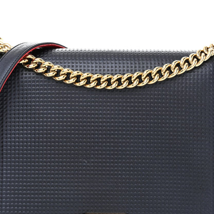 Chanel Lambskin Embossed Large Boy Cube Flap Navy Blue 8 of 17