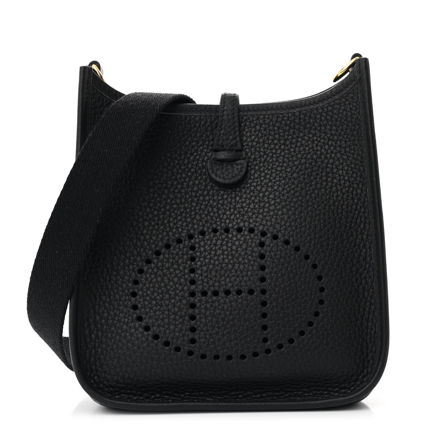 Hermes Taurillon Clemence Evelyne TPM Black 1 of 10