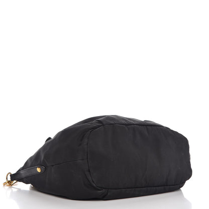 Prada Tessuto Nylon Nappa Shoulder Bag Black 5 of 12