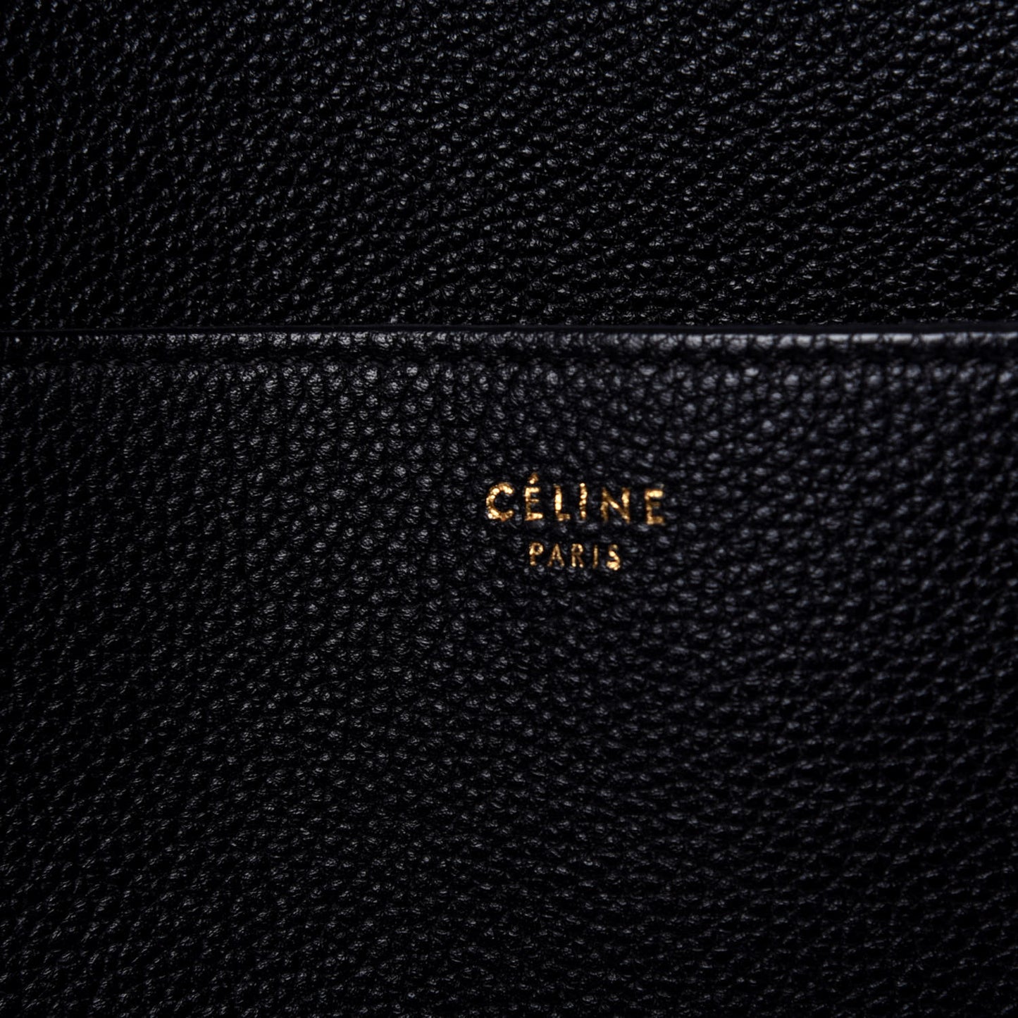 Soft Grained Calfskin Sangle Bucket Bag Black