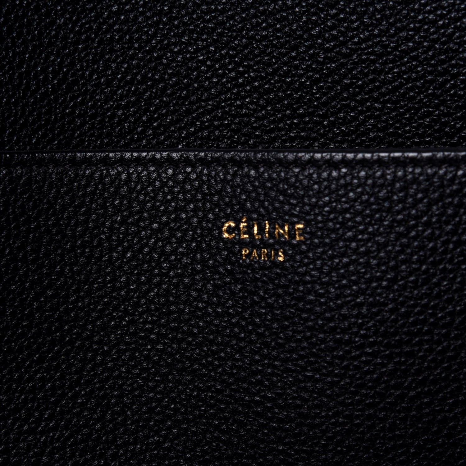 Celine Soft Grained Calfskin Sangle Bucket Bag Black 6 of 10