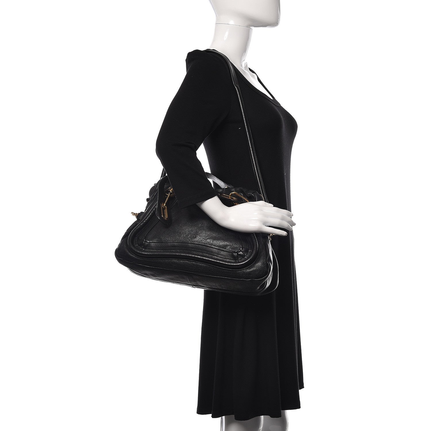 Chloe Calfskin Large Paraty Navy 2 of 14