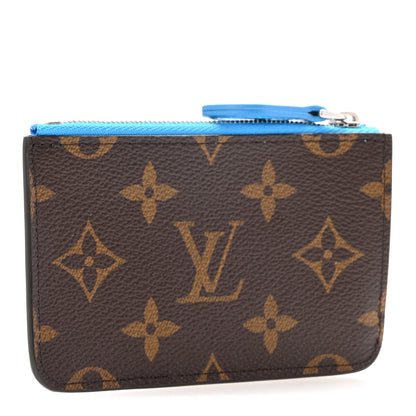 Louis Vuitton Monogram Zipped Romy Card Holder Gaston Blue 3 of 7