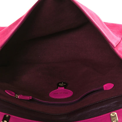 Mulberry Suede Oversized Lily Flap Pink 5 of 16