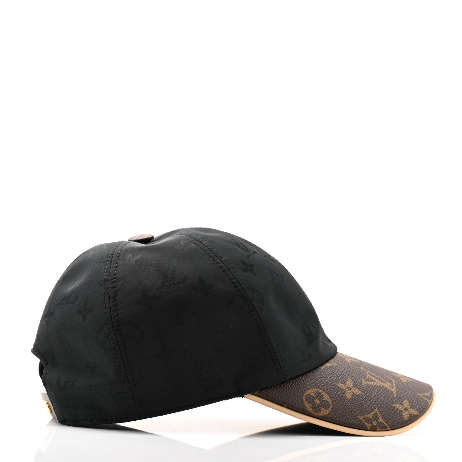 Louis Vuitton Polyester Silk Monogram LV Get Ready Cap M Black 5 of 10