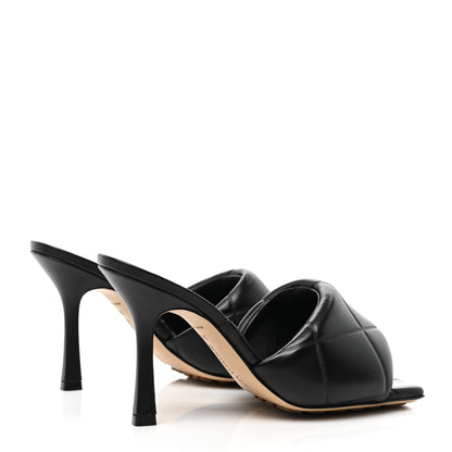 Bottega Veneta Nappa Quilted Rubber Lido Mule Sandals 36.5 Black 4 of 7