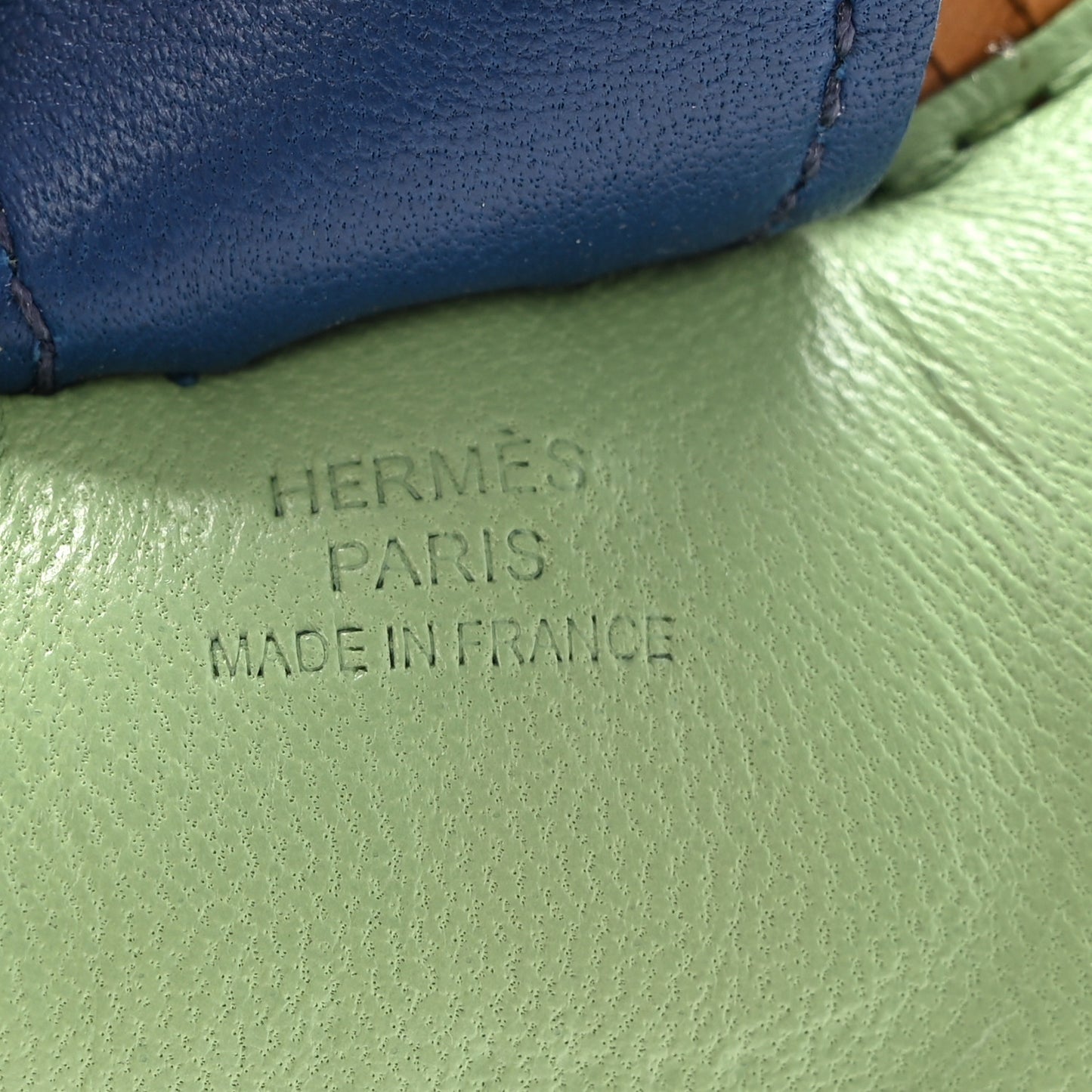 Milo Lambskin Grigri Rodeo Horse Bag Charm MM Vert Criquet Sesame Bleu De Malte