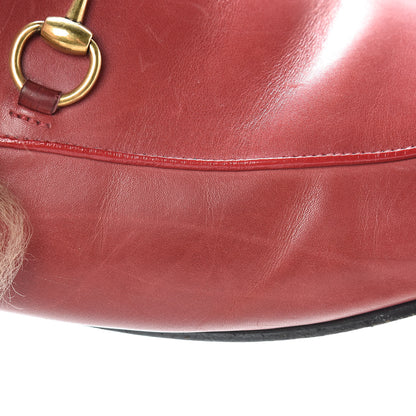 Gucci Betis Glamour Calfskin Fur Womens Princetown Slippers 40.5 Hibiscus Red Naturale 17 of 20