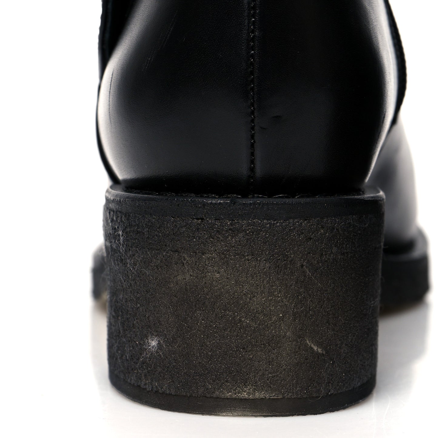 Calfskin CC Turnlock High Boots 39 Black