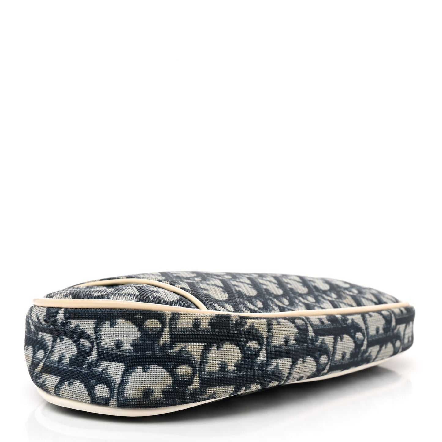 Monogram Mini Saddle Pochette White Blue