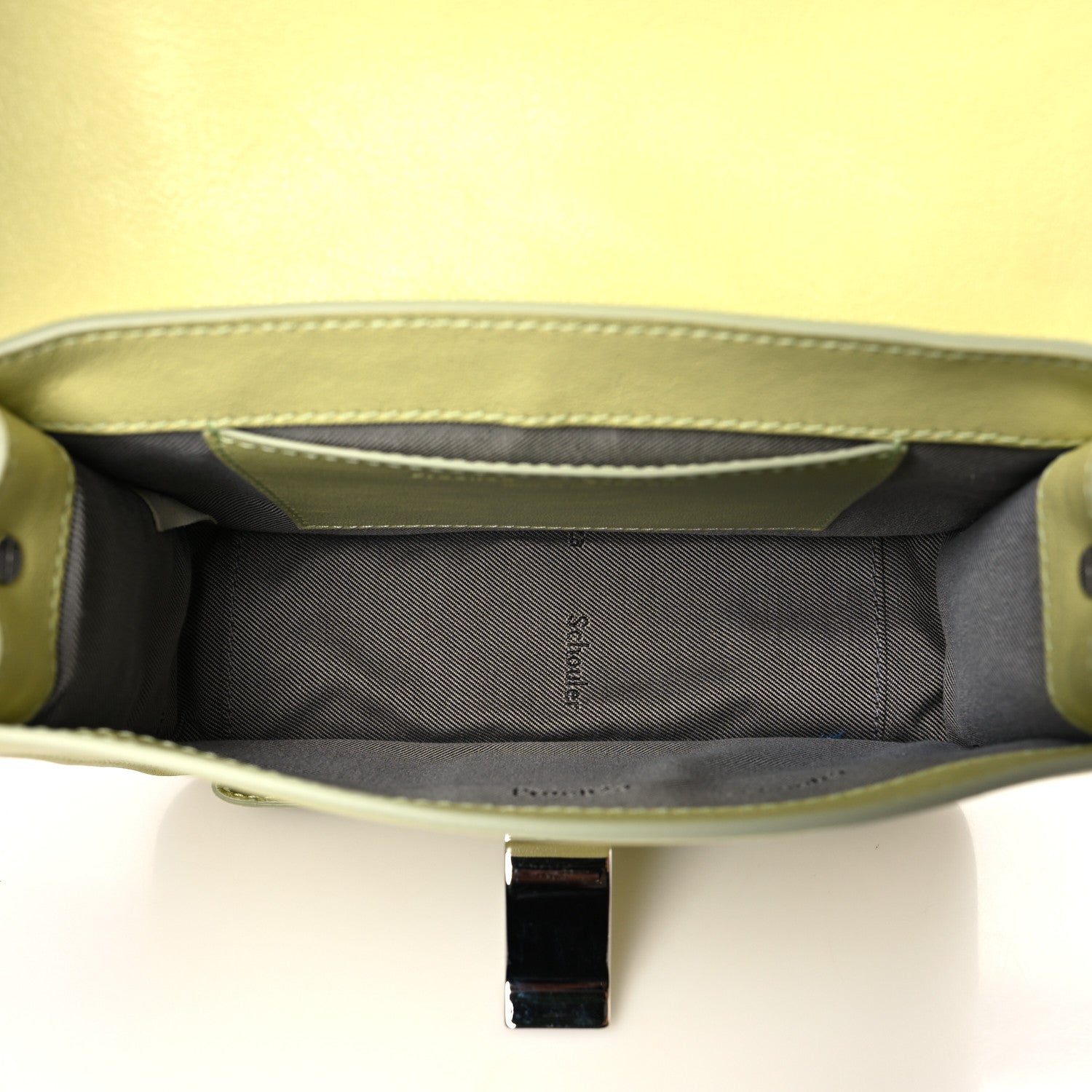 Proenza Schouler Lambskin PS1 Mini Pouch Messenger Banana 5 of 8