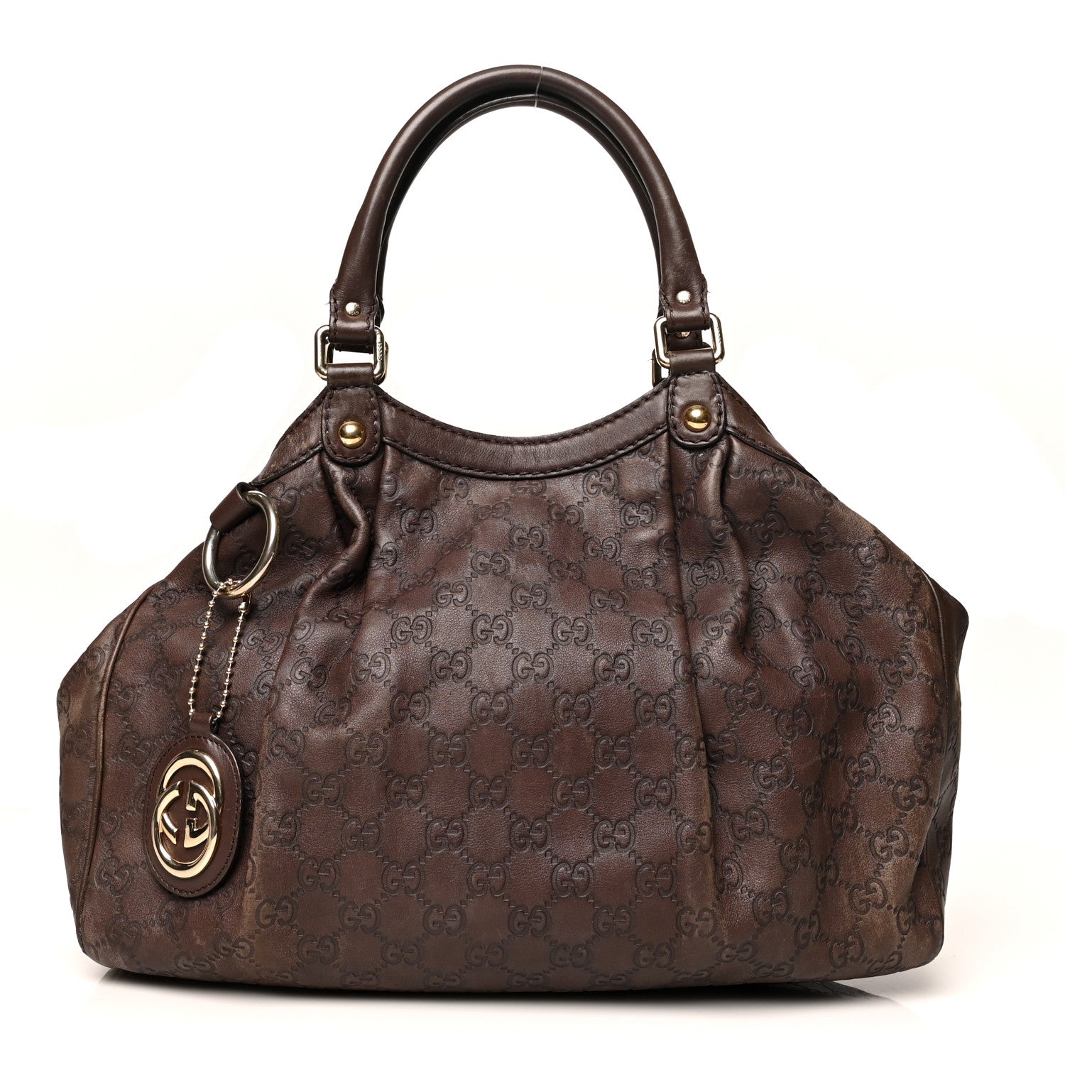 Gucci Guccissima Medium Sukey Tote Brown 2 of 33