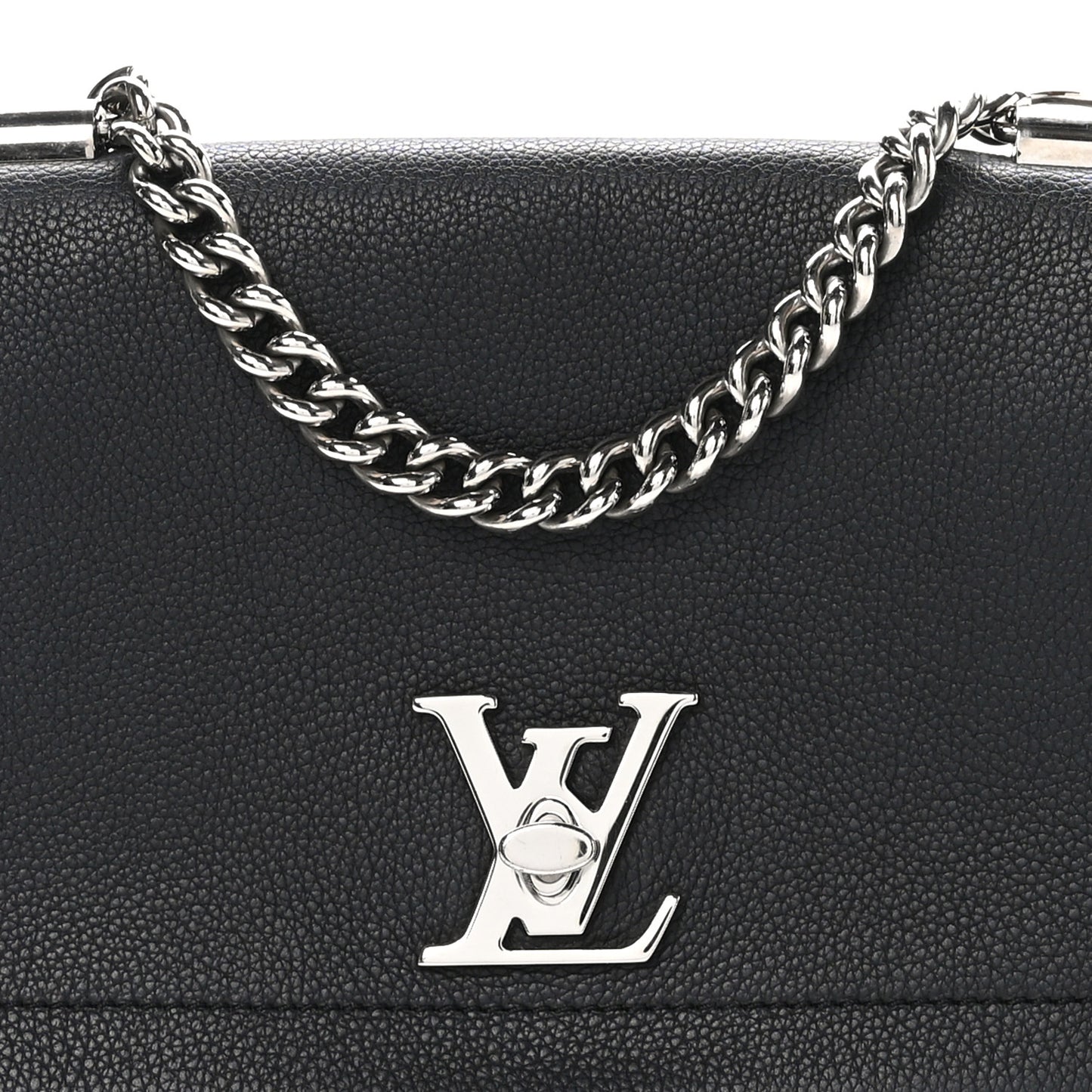 Calfskin Lockme II Chain Bag BB Black