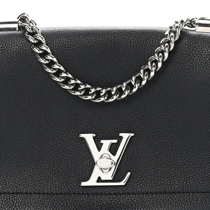 Louis Vuitton Calfskin Lockme II Chain Bag BB Black 8 of 10