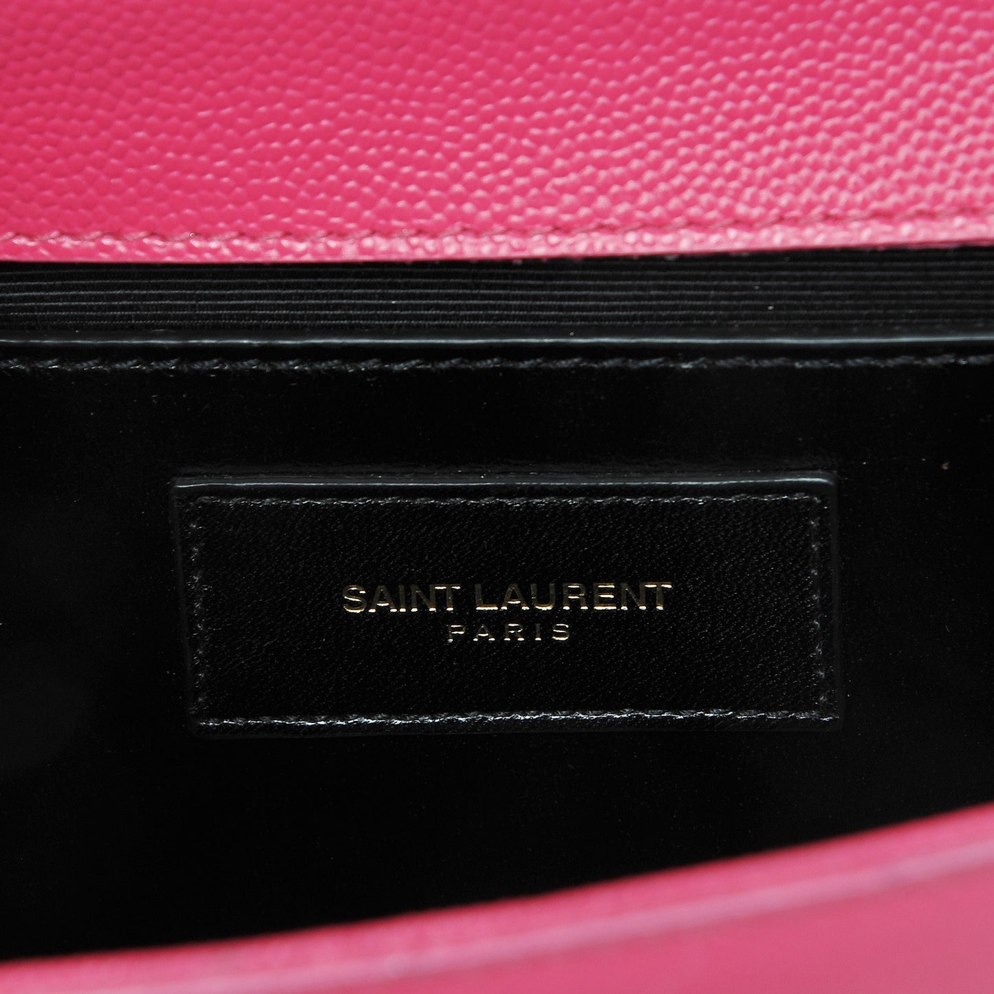 Grain De Poudre Small Monogram Kate Satchel Fuchsia