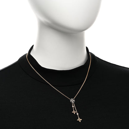 Louis Vuitton 18K Yellow White Rose Gold Diamond Idylle Blossom Y Pendant Necklace 2 of 5