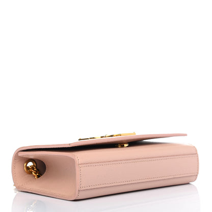 Saint Laurent Grain De Poudre Small Monogram Kate Satchel Pale Blush 3 of 4