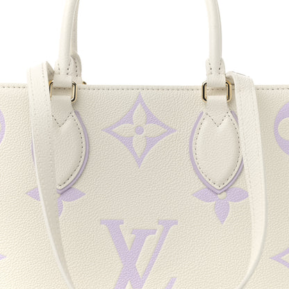 Louis Vuitton Empreinte Monogram Giant Onthego MM Latte Bubble Tea 13 of 21