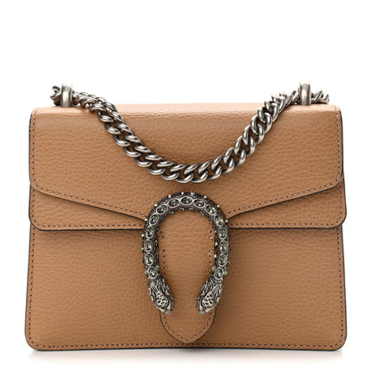 Gucci Dollar Calfskin Crystal Mini Dionysus Shoulder Bag Natural Tan Black Diamond 1 of 11
