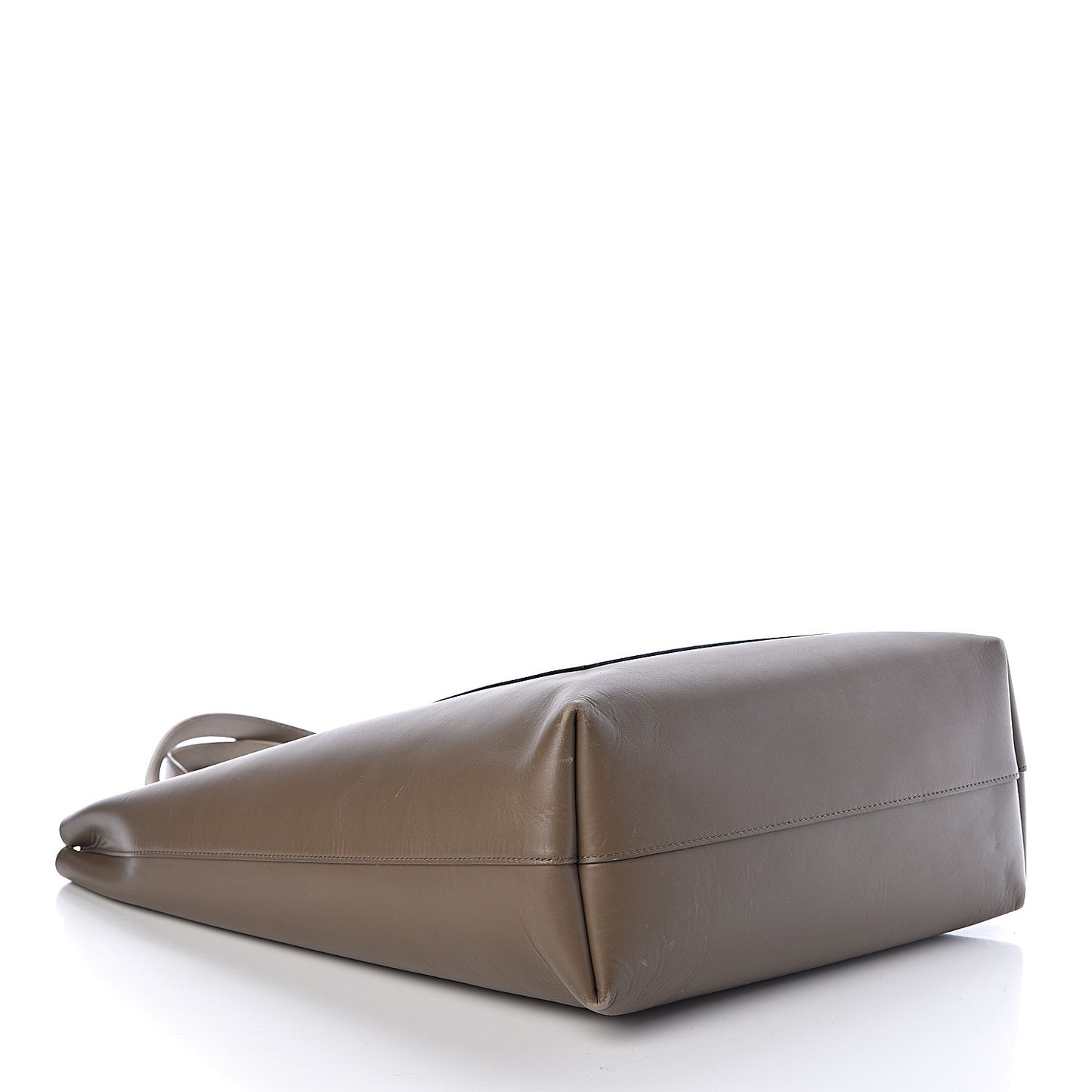 Calfskin Pocket Tote M Khaki and Black
