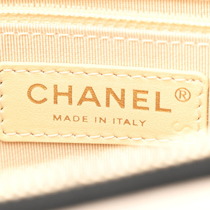 Chanel Goatskin Quilted Waist Bag Beige White Black 7 of 11