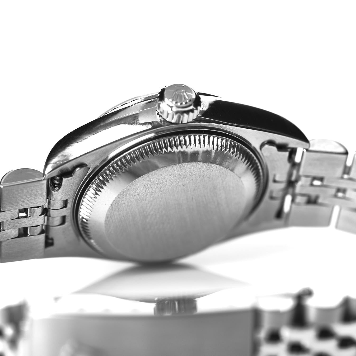 Rolex Stainless Steel 18K White Gold 26mm Oyster Perpetual Datejust Watch Silver 79174 5 of 5