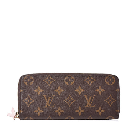 Louis Vuitton Monogram Clemence Wallet Rose Ballerine 1 of 8