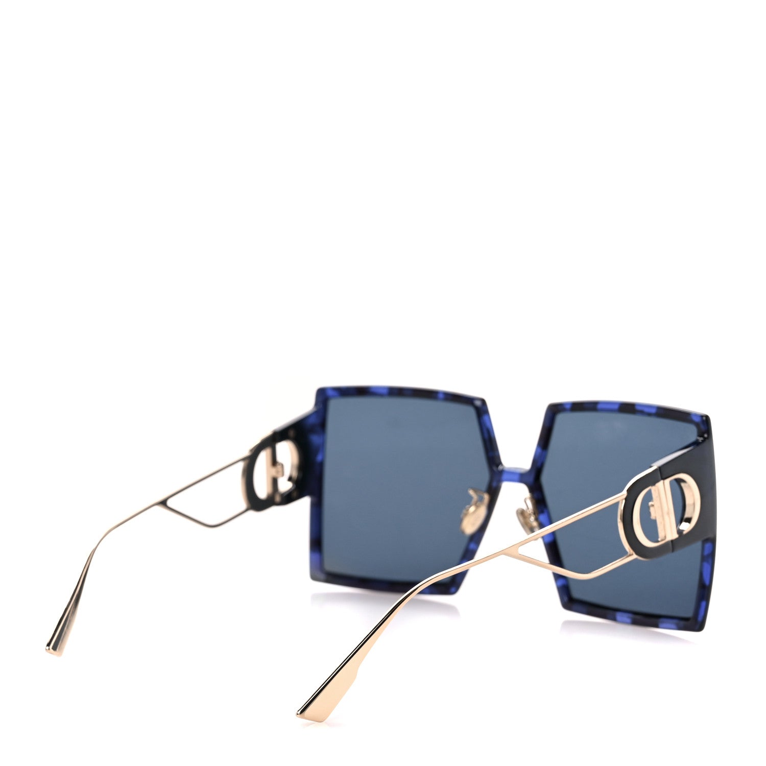 Christian Dior Acetate Square 30 Montaigne Sunglasses Blue 4 of 8