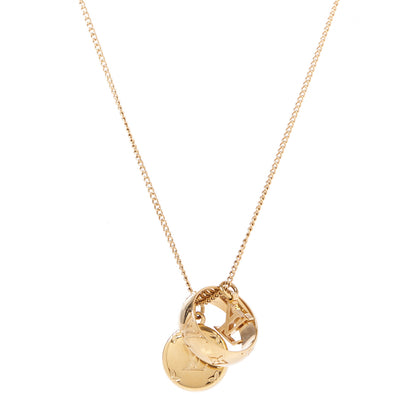 Louis Vuitton Monogram LV Charms Necklace Gold 1 of 7