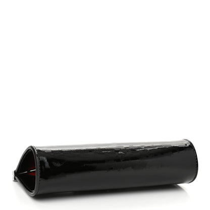 Christian Louboutin Textured Patent Palmette Clutch Black 4 of 9
