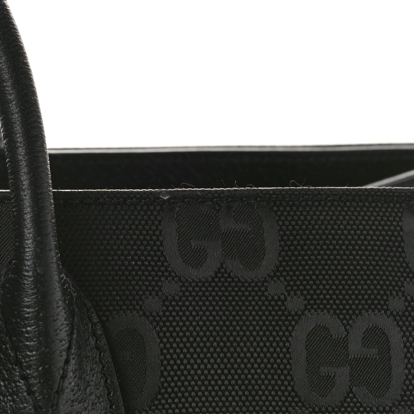 Econyl Nylon Monogram Large Off The Grid Tote Bag Black
