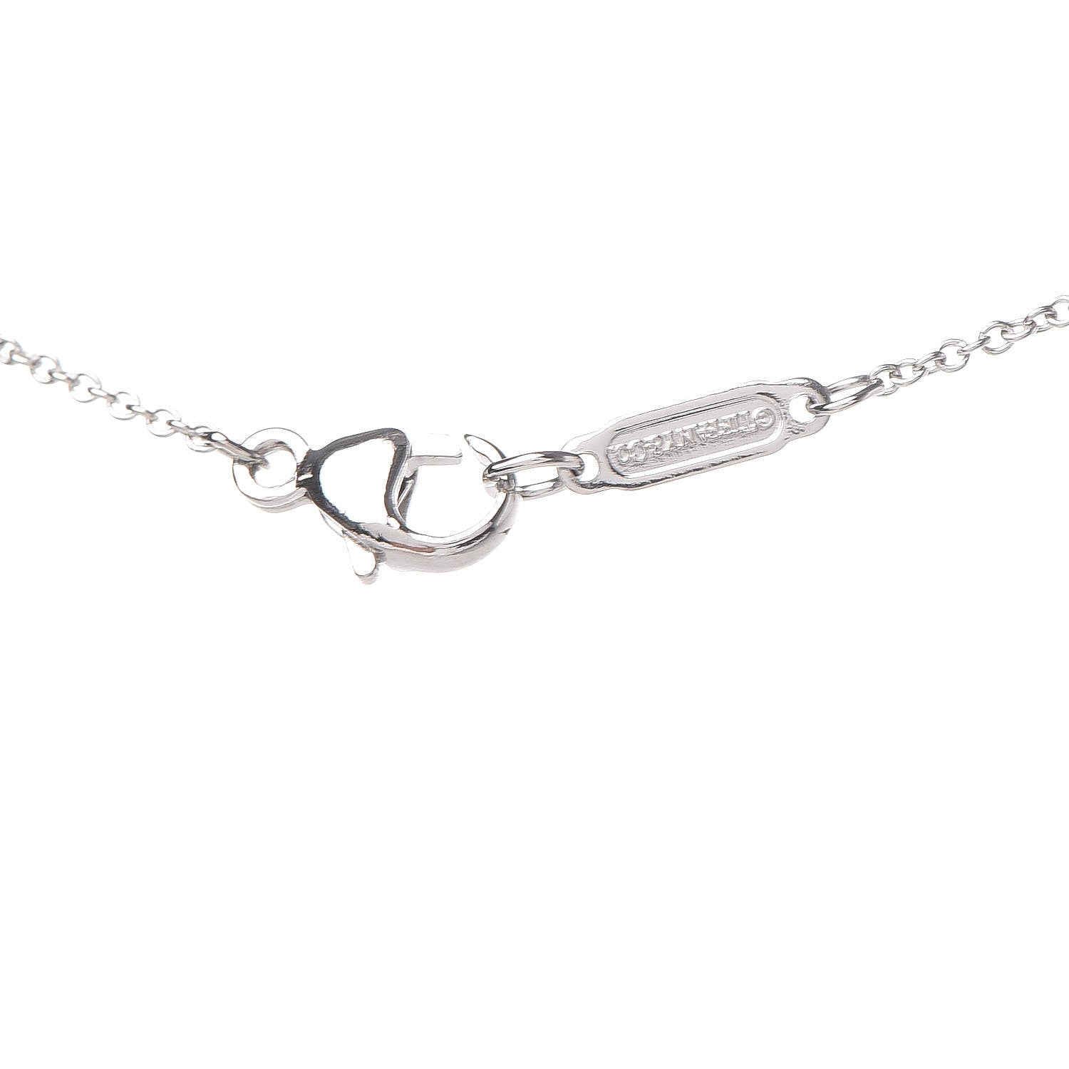 Tiffany Platinum Diamond Jazz Graduated Pendant Necklace 6 of 8